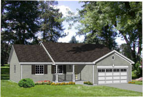 Traditional House Plan #340-00004 Elevation Photo