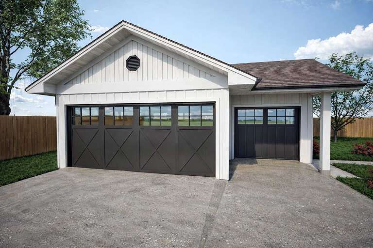 House Plan House Plan #35721 Angled Front Elevation