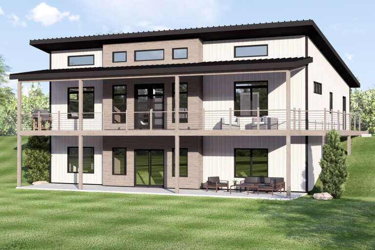 House Plan House Plan #35725 Angled Front Elevation