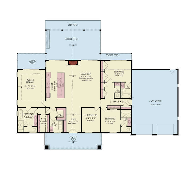 House Plan House Plan #35728 Drawing 1