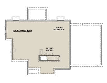 Basement for House Plan #1462-00228
