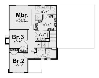 Second Floor for House Plan #963-01288
