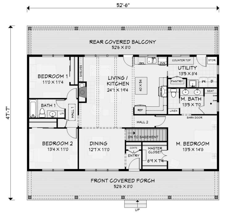 House Plan House Plan #35737 Drawing 1