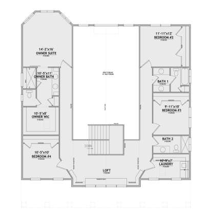 Second Floor for House Plan #8768-00184
