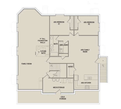 Basement  for House Plan #8768-00184