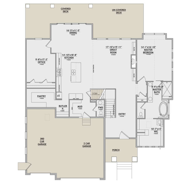 House Plan House Plan #35739 Drawing 1