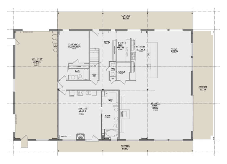 House Plan House Plan #35740 Drawing 1