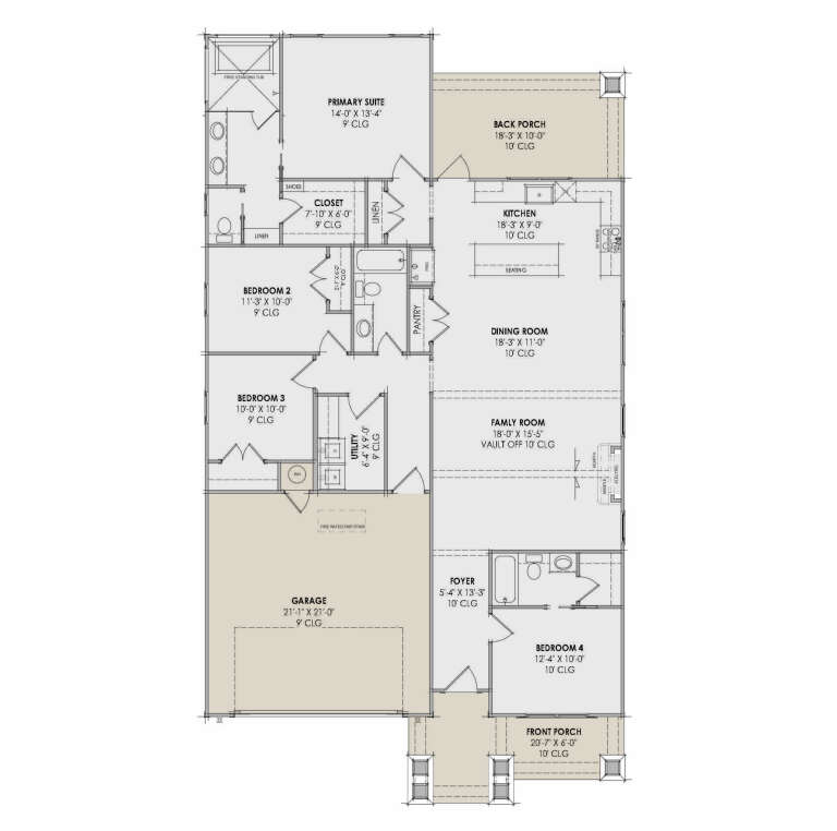 House Plan House Plan #35741 Drawing 1