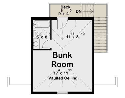 Second Floor for House Plan #963-01289