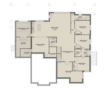 Basement for House Plan #2802-00551