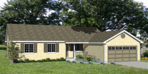 Country House Plan #340-00007 Elevation Photo