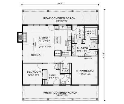 Main Floor  for House Plan #3125-00044