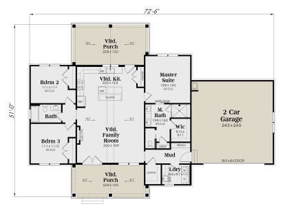 Main Floor  for House Plan #009-00512
