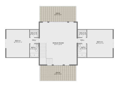 Second Floor for House Plan #2802-00555