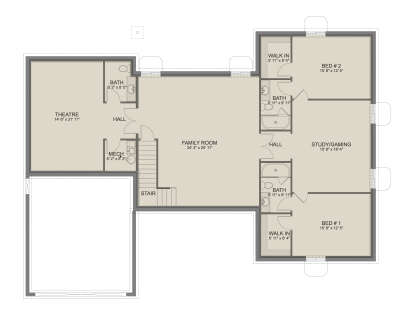 Basement  for House Plan #2802-00555