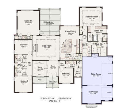 Main Floor  for House Plan #8292-00038