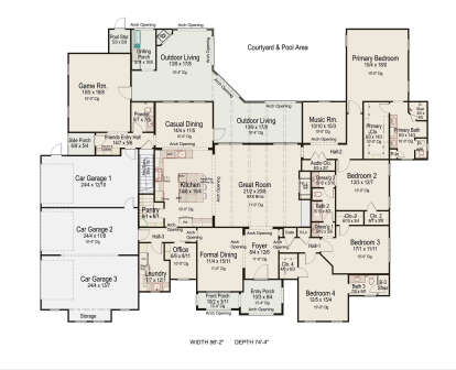 Main Floor  for House Plan #8292-00041