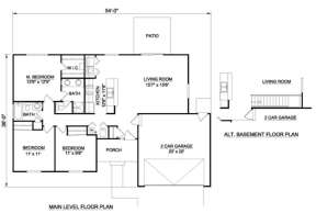 Floorplan 1 for House Plan #340-00008