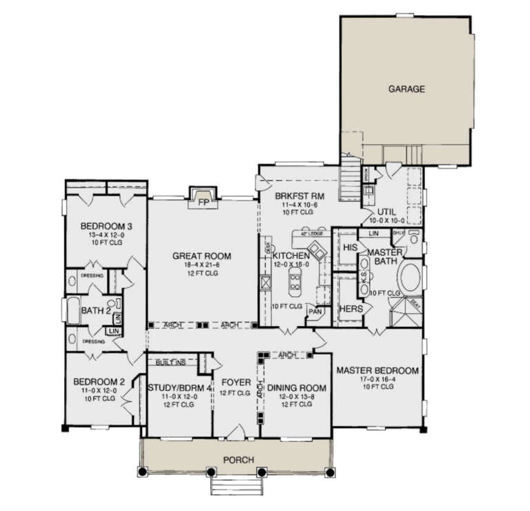 House Plan House Plan #35760 Drawing 1