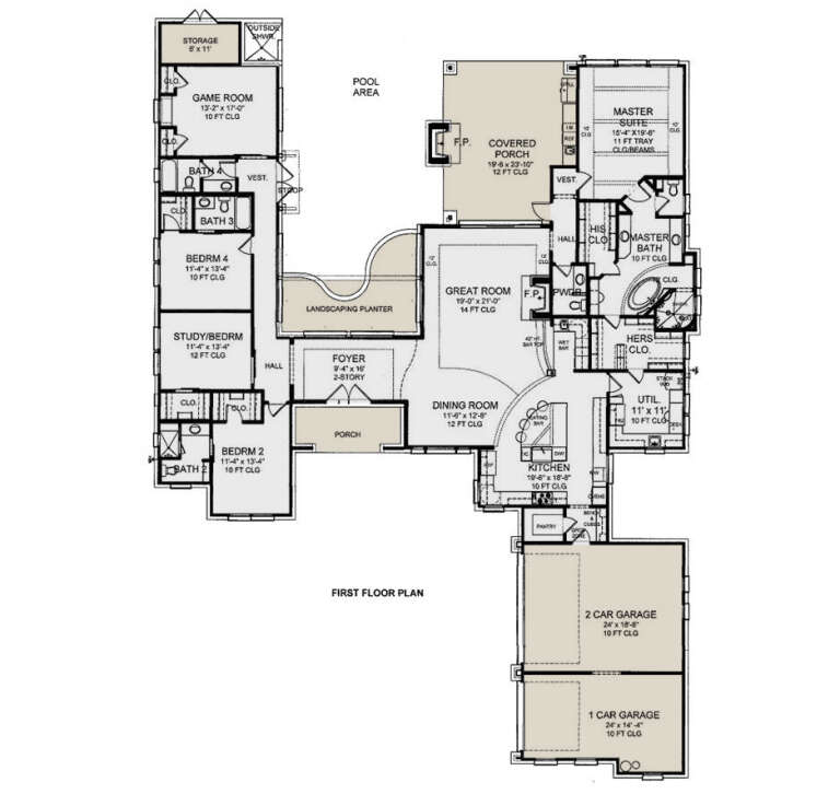 House Plan House Plan #35761 Drawing 1