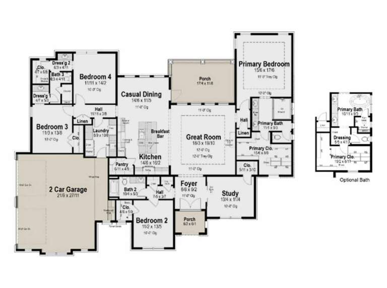 House Plan House Plan #35762 Drawing 1