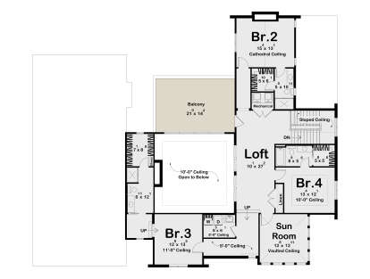 Second Floor for House Plan #963-01290