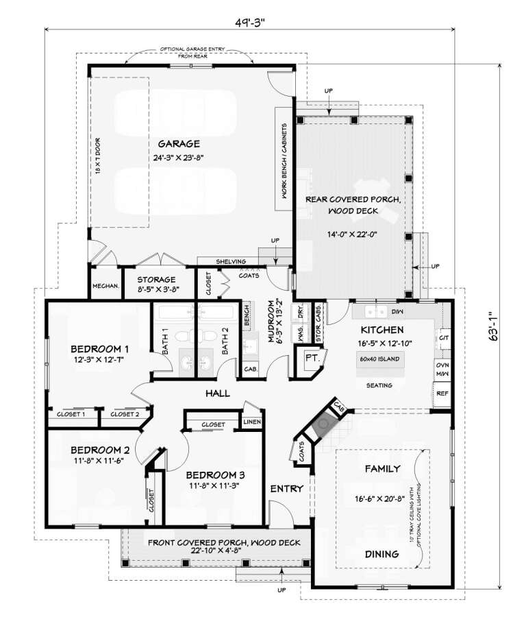 House Plan House Plan #35767 Drawing 1