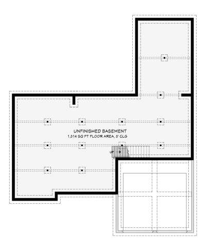 Basement for House Plan #3125-00048
