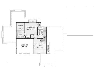 Second Floor for House Plan #3125-00049