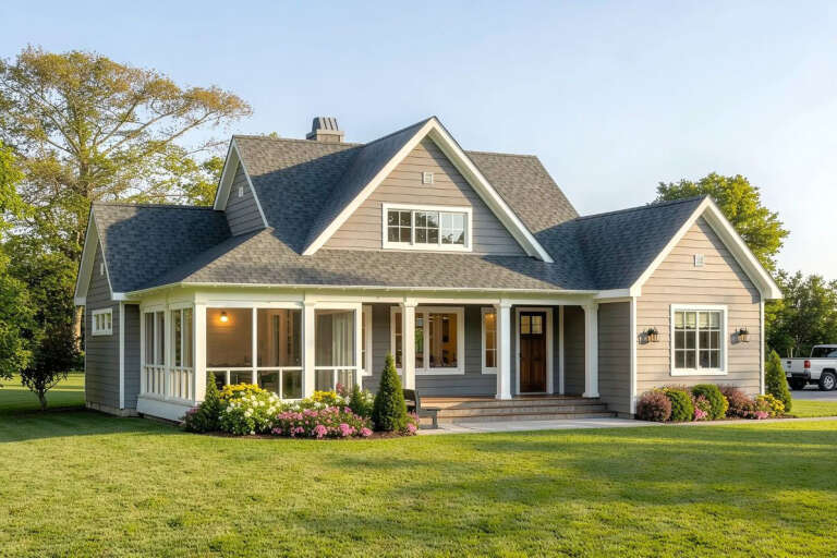 House Plan House Plan #35771 Angled Front Elevation