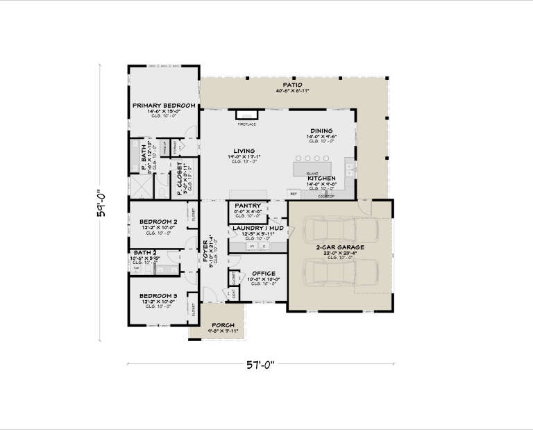 House Plan House Plan #35773 Drawing 1