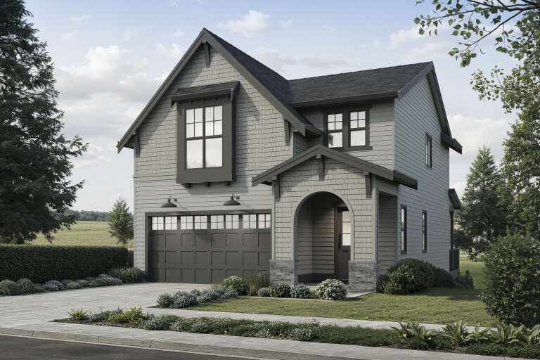 House Plan House Plan #35778 Angled Front Elevation