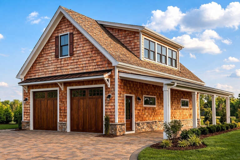 House Plan House Plan #35782 Angled Front Elevation