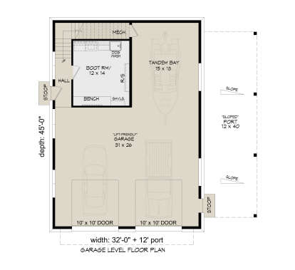 Garage Floor/First Floor for House Plan #940-01438