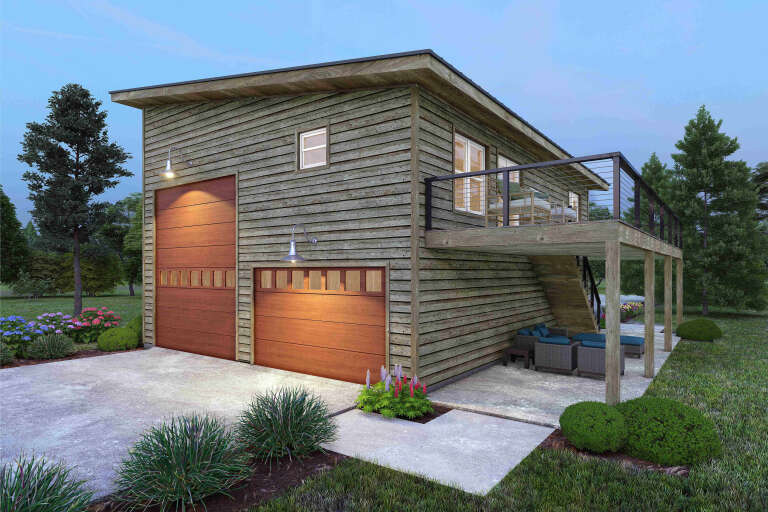 House Plan House Plan #35783 Angled Front Elevation