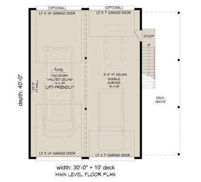 Garage Floor for House Plan #940-01439