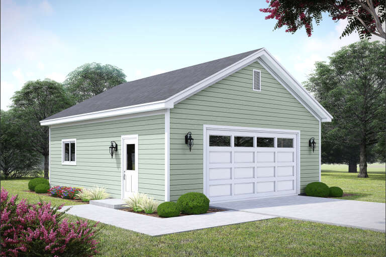 House Plan House Plan #35784 Angled Front Elevation