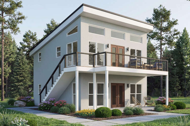 House Plan House Plan #35785 Angled Front Elevation
