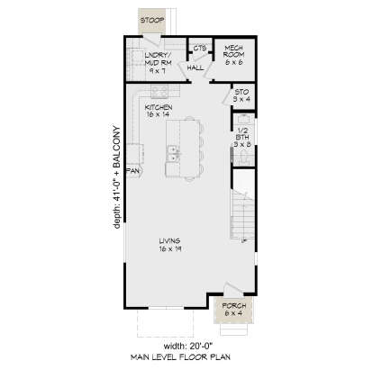 Main Floor  for House Plan #940-01442