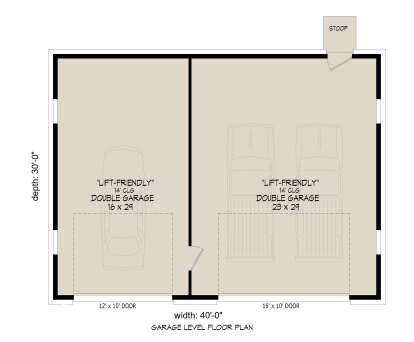 Garage Floor for House Plan #940-01444