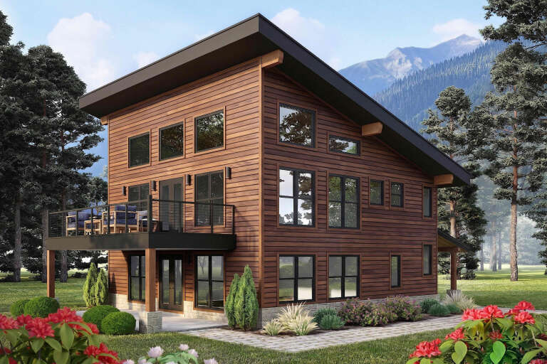 House Plan House Plan #35791 Angled Front Elevation