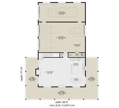 Main Floor  for House Plan #940-01446