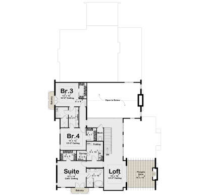 Second Floor for House Plan #963-01291