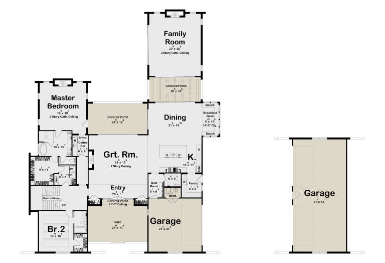 House Plan House Plan #35799 Drawing 1