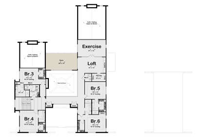 Second Floor for House Plan #963-01292