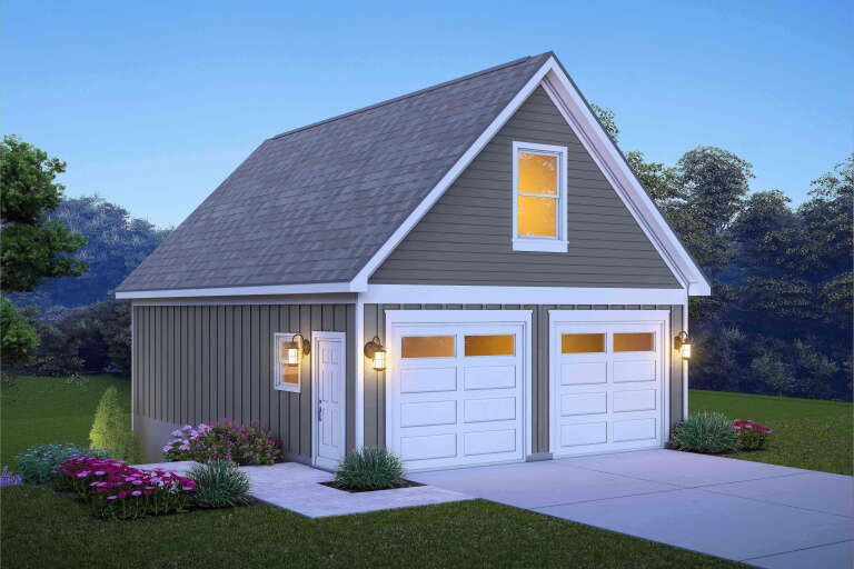 House Plan House Plan #35801 Angled Front Elevation