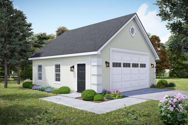 House Plan House Plan #35805 Angled Front Elevation