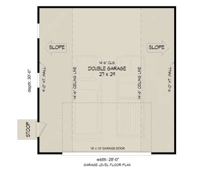 Garage Floor for House Plan #940-01451