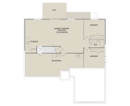 Basement for House Plan #8768-00193