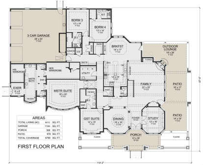 Main Floor  for House Plan #5445-00552